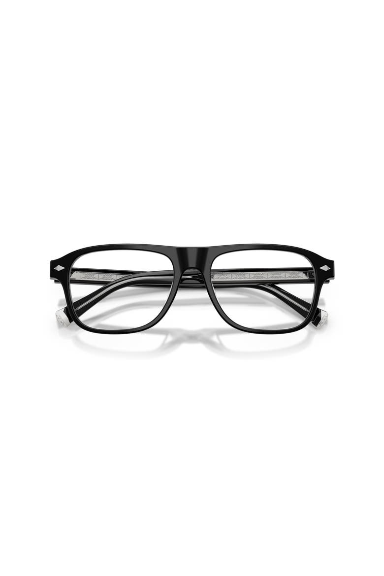 55mm Rectangle optical glasses, Alternate, color, Black