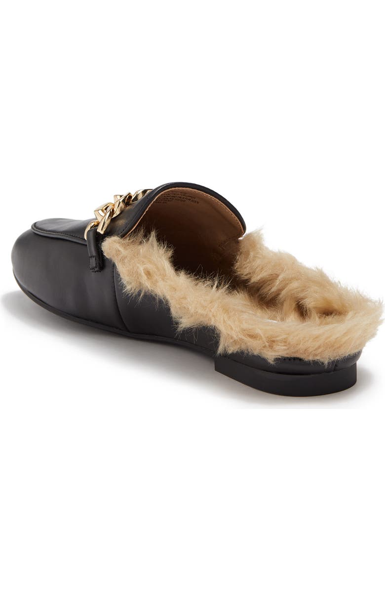 Steve Madden Feleti Faux Fur Lined Leather Loafer Mule, Alternate, color,