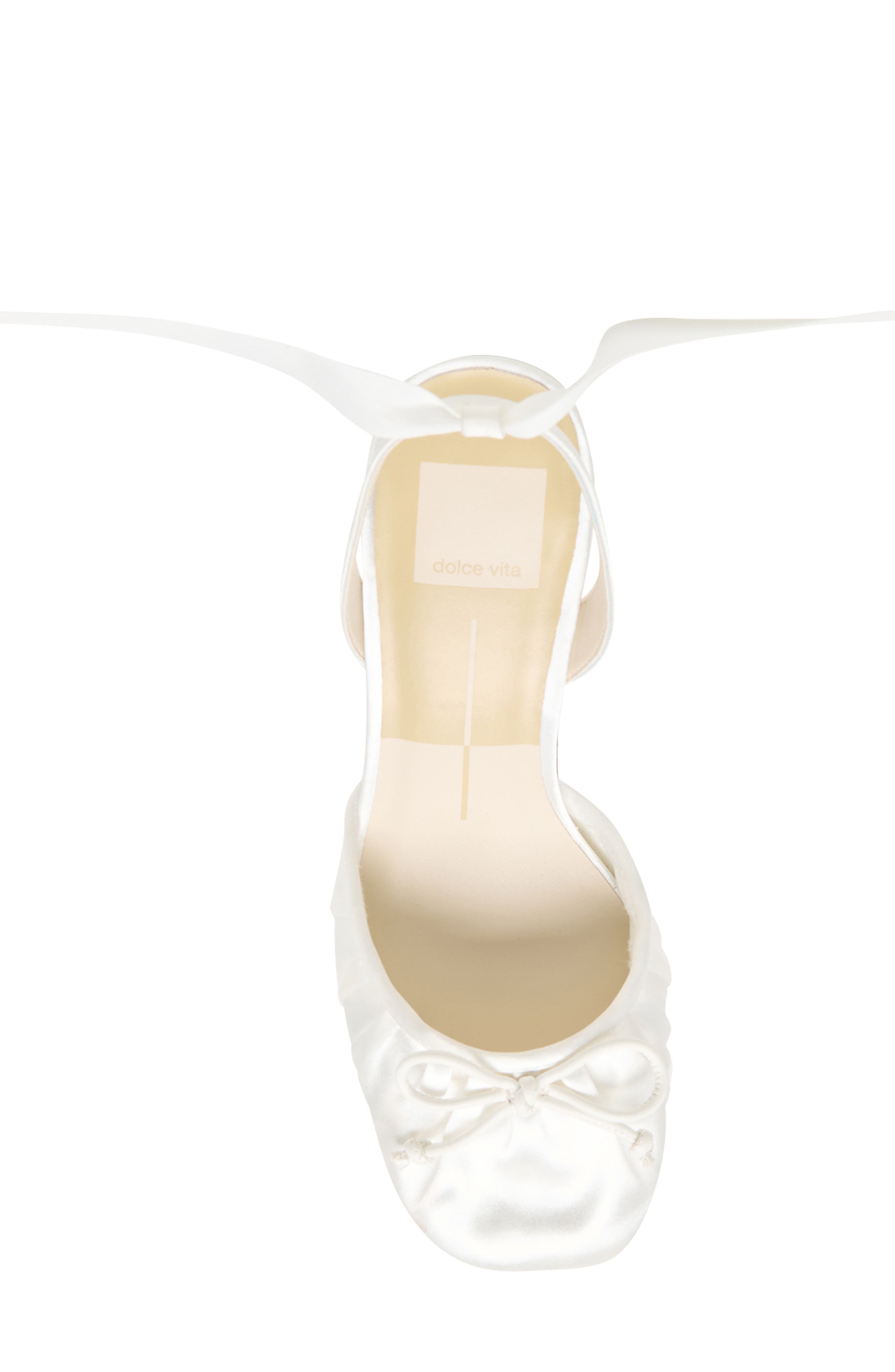 Tisha Ankle Wrap Pump, Alternate, color, TRUE WHITE SATIN