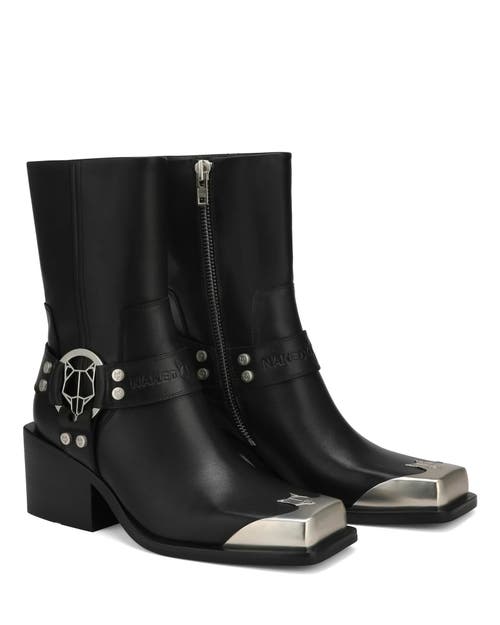 Naked Wolfe Knight Cow Leather Boot In Black