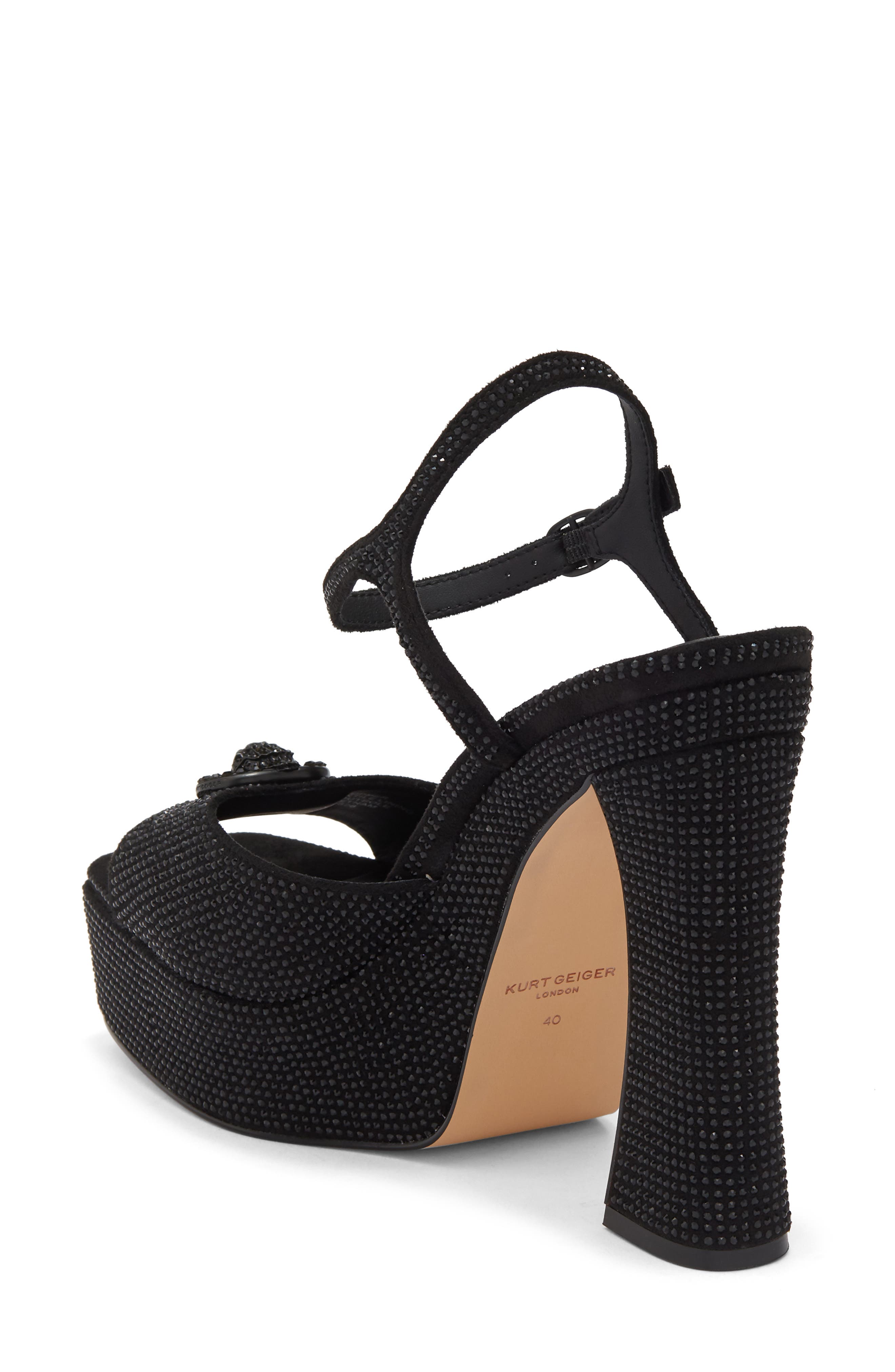 Chelsea Peep Toe Platform Sandal, Alternate, color, BLACK PATENT