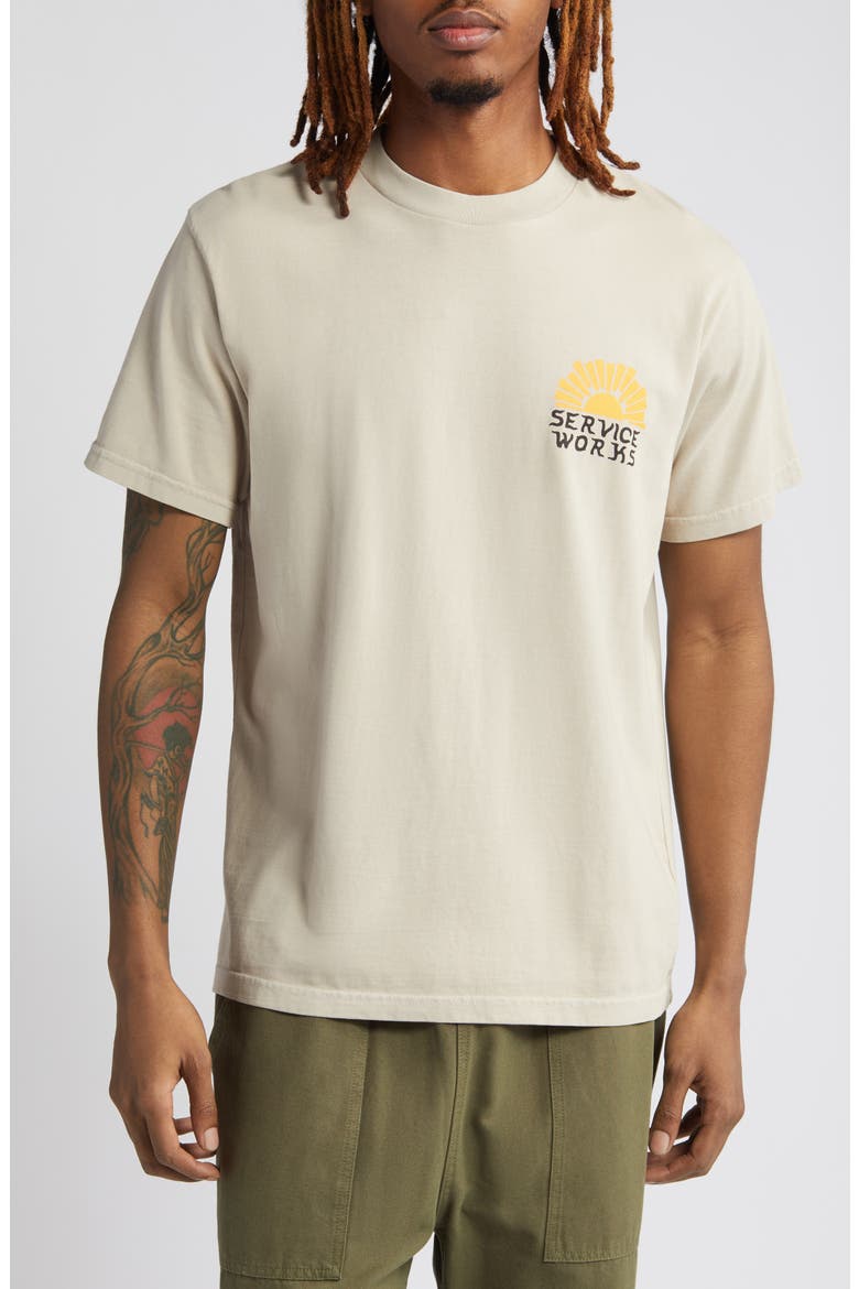Sunny Side Up Organic Cotton Graphic T-Shirt, Main, color, STONE