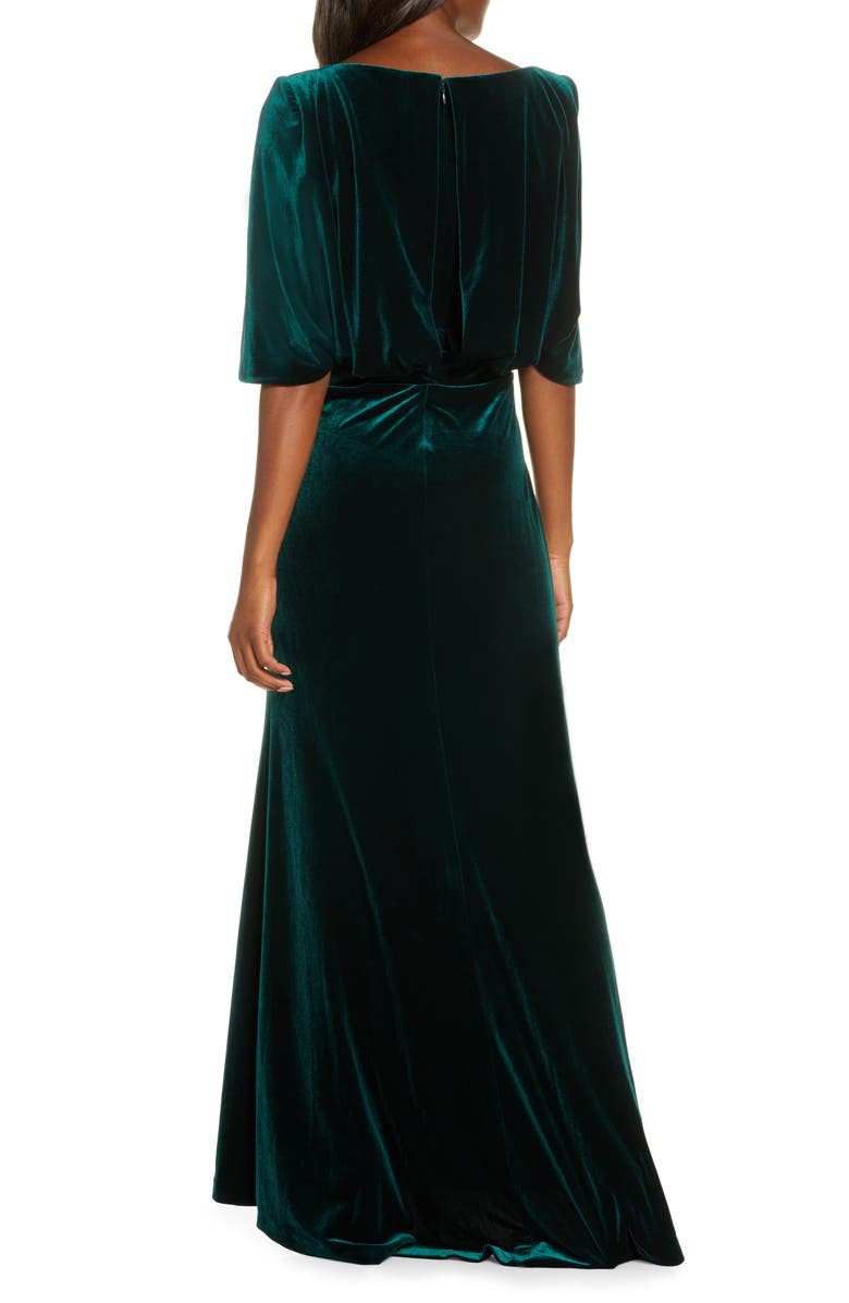 Eliza J Capelet Velvet Gown, Alternate, color, 