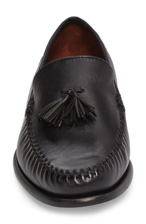 Robert Zur Elon Tassel Loafer In Black Tglove