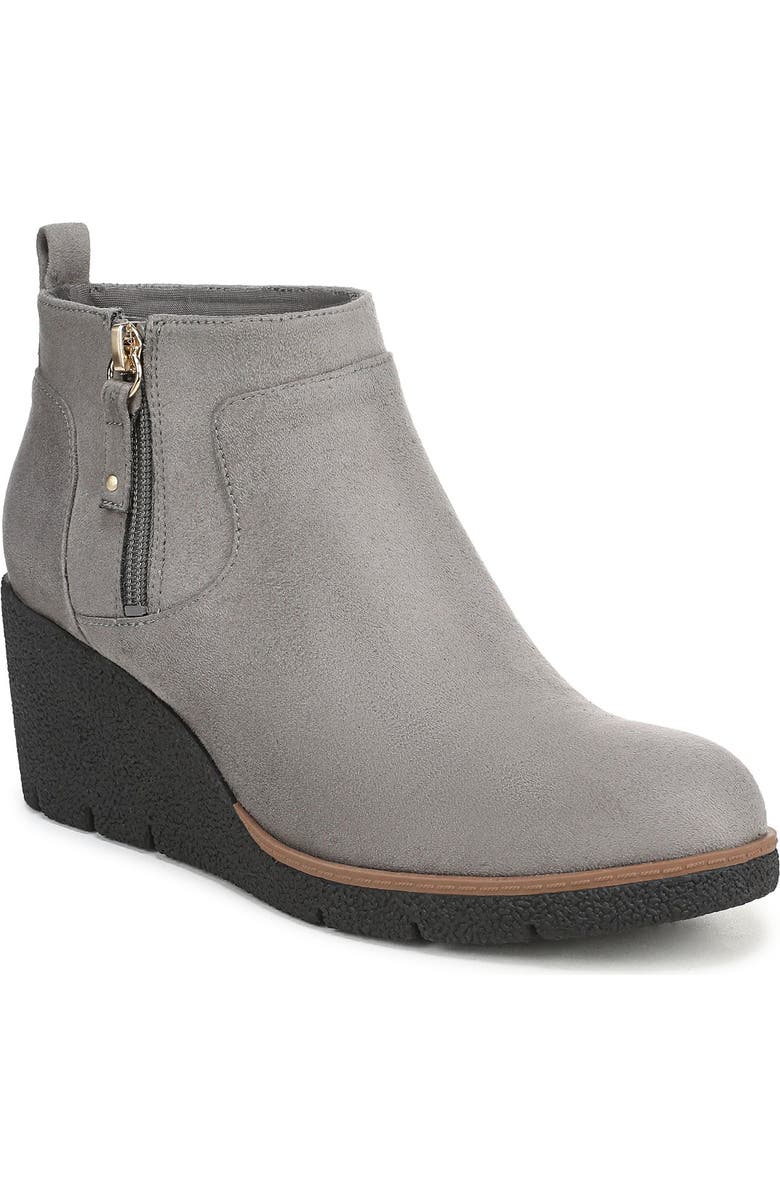 Dr. Scholl's Bianca Wedge Boot, Main, color, Calm Grey Microfiber