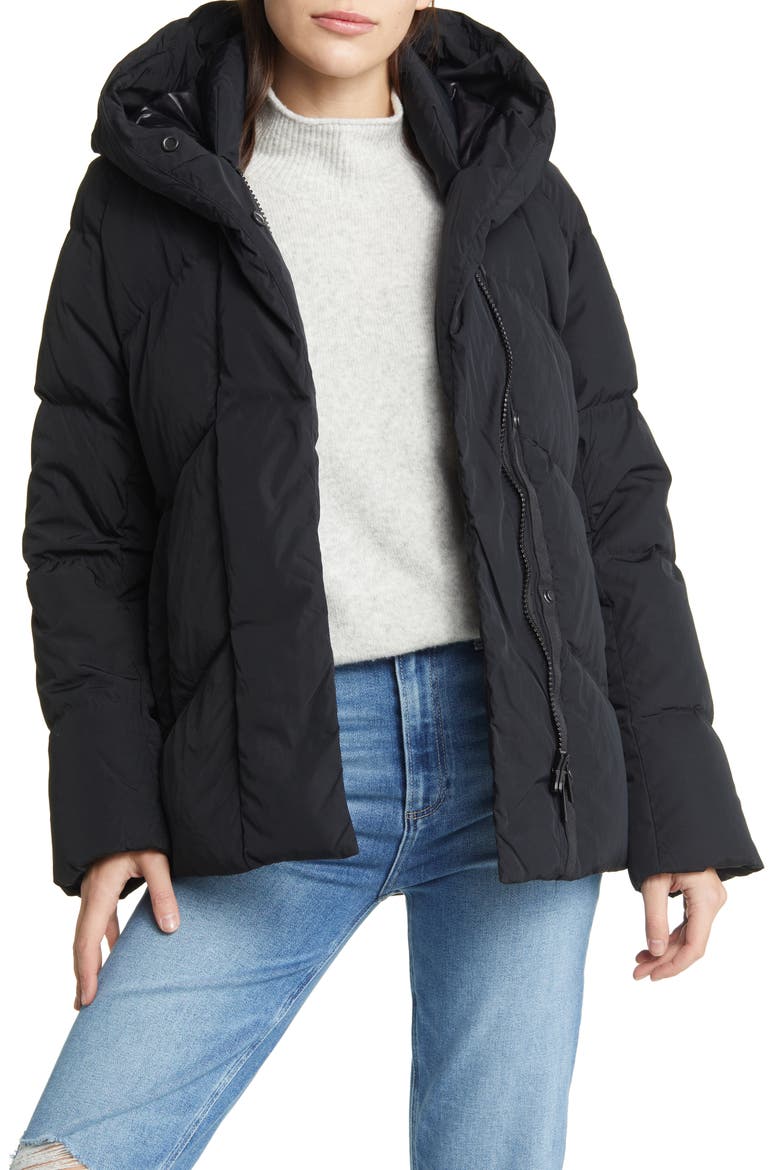 Marlow Water Repellent 750 Fill Power Down Jacket, Main, color, BLACK
