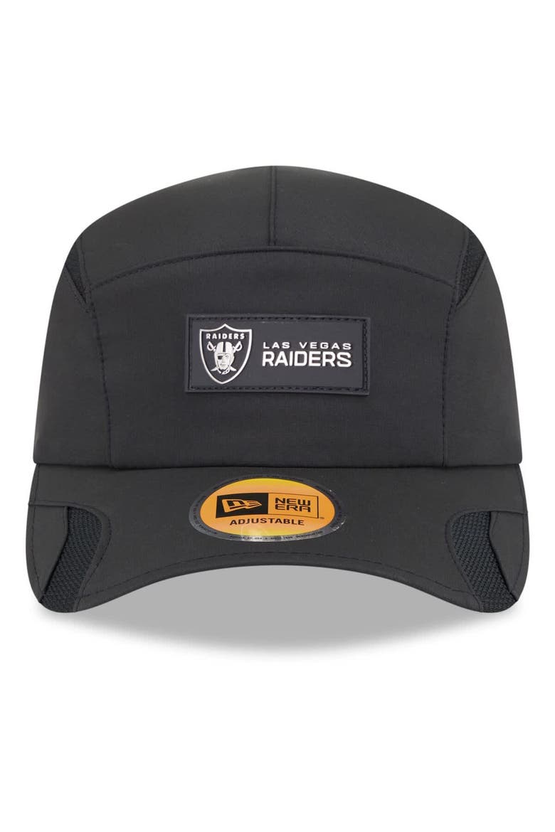 Men's New Era Black Las Vegas Raiders 2025 Sideline  Runner Adjustable Hat, Alternate, color, Black