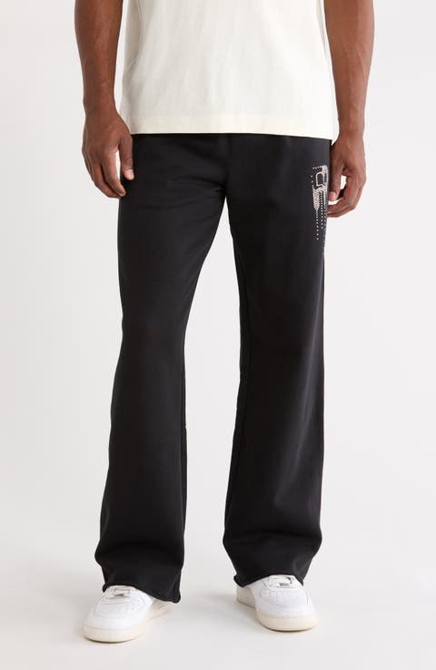 Logo Cotton Fleece Cutoff Sweatpants