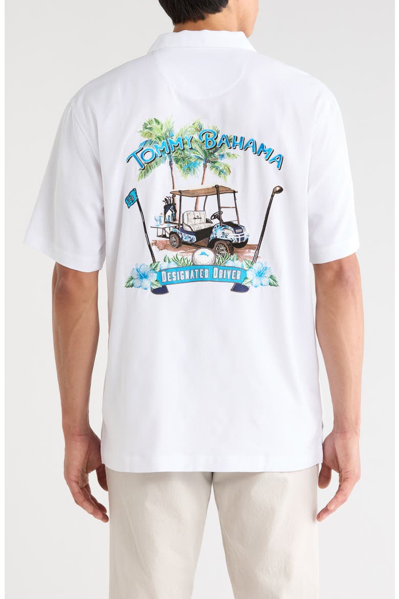 Coastal Ease Designated Driver IslandZone® Camp Shirt, Alternate, color, WHITE