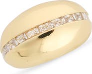 Covet Baguette Crystal Dome Ring