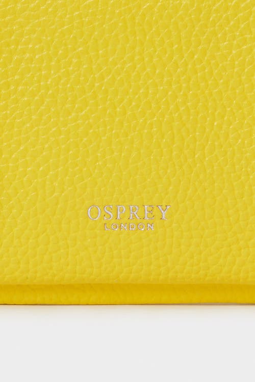 Osprey London The Ruby Leather Crossbody Bag In Orange