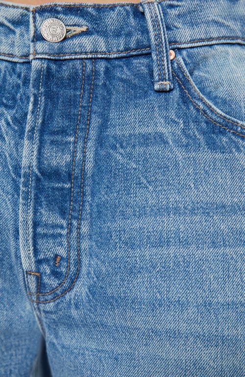 Mother Womens Look Ma No Hands The Rambler Zip Ankle Straight-leg Denim Jeans In Wipeout
