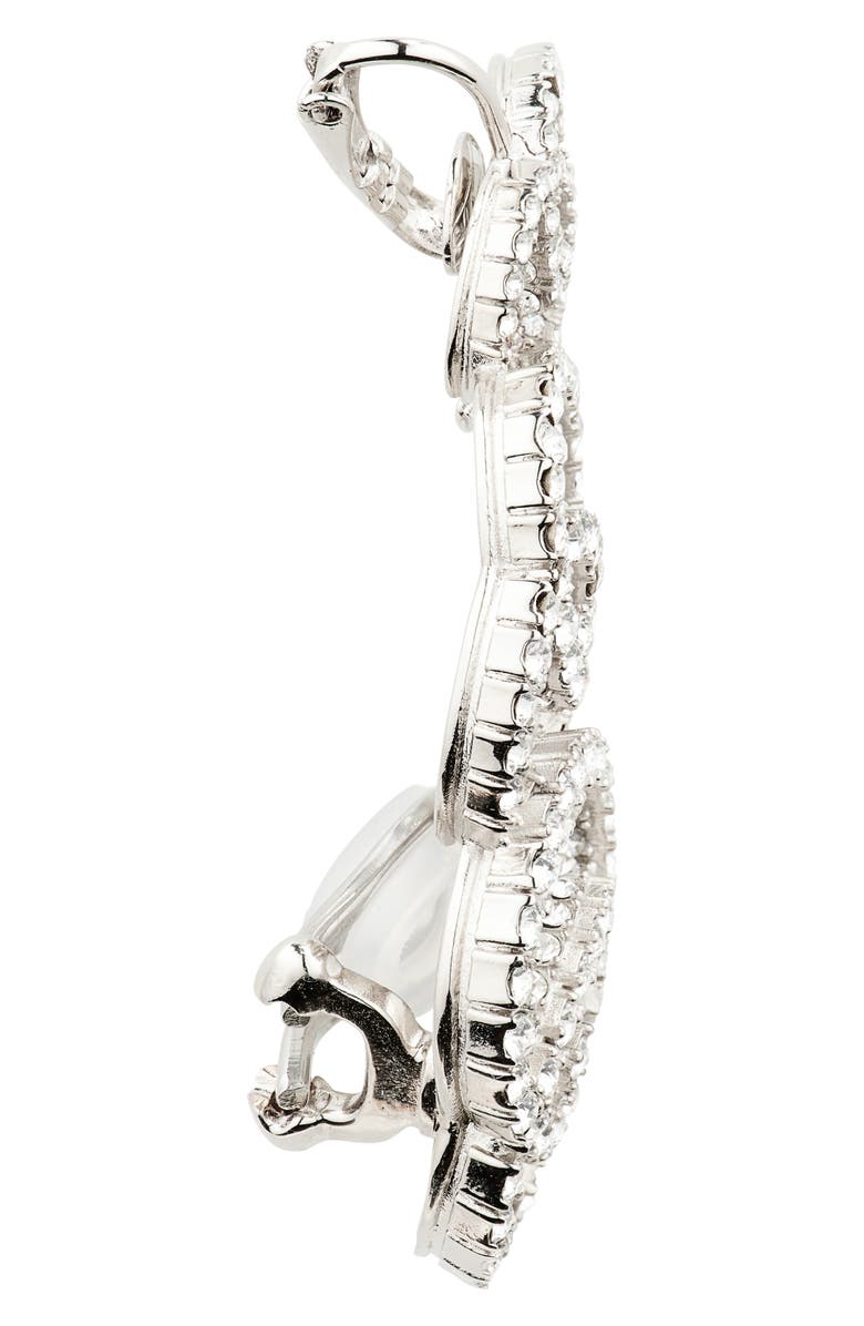 Gucci GG Crystal Pavé Single Ear Crawler, Alternate, color, 