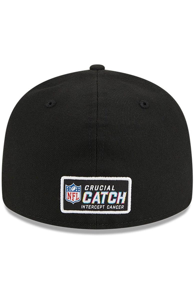 New Era Men's New Era  Black New England Patriots 2023 NFL Crucial Catch Low Profile 59FIFTY Fitted Hat, Alternate, color, 