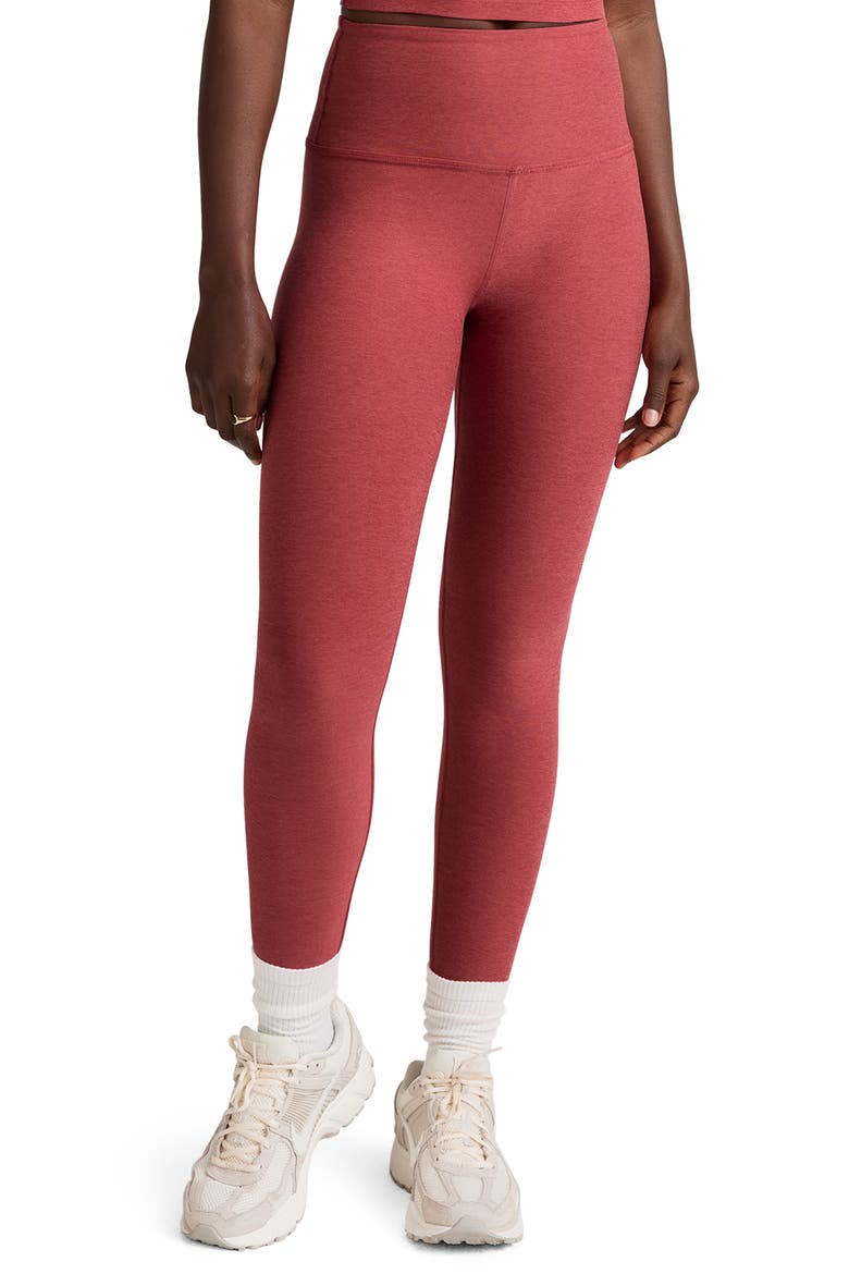 Caught in the Midi High Waist Leggings, Main, color, FADED ROSE HEATHER