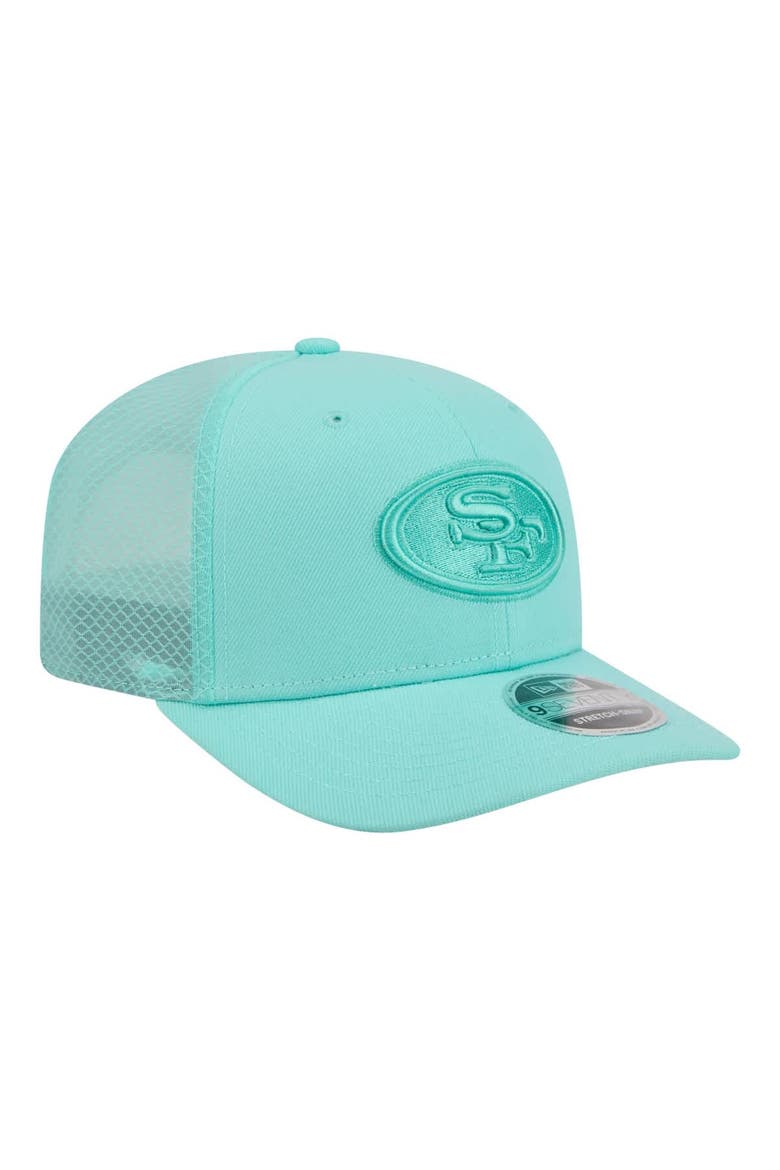 Men's New Era  Turquoise San Francisco 49ers Color Pack 9SEVENTY Adjustable Hat, Alternate, color, Turquoise