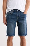 True Religion Ricky Big 'T' Flap Pocket Denim Shorts