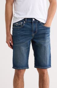 True Religion Ricky Big 'T' Flap Pocket Denim Shorts