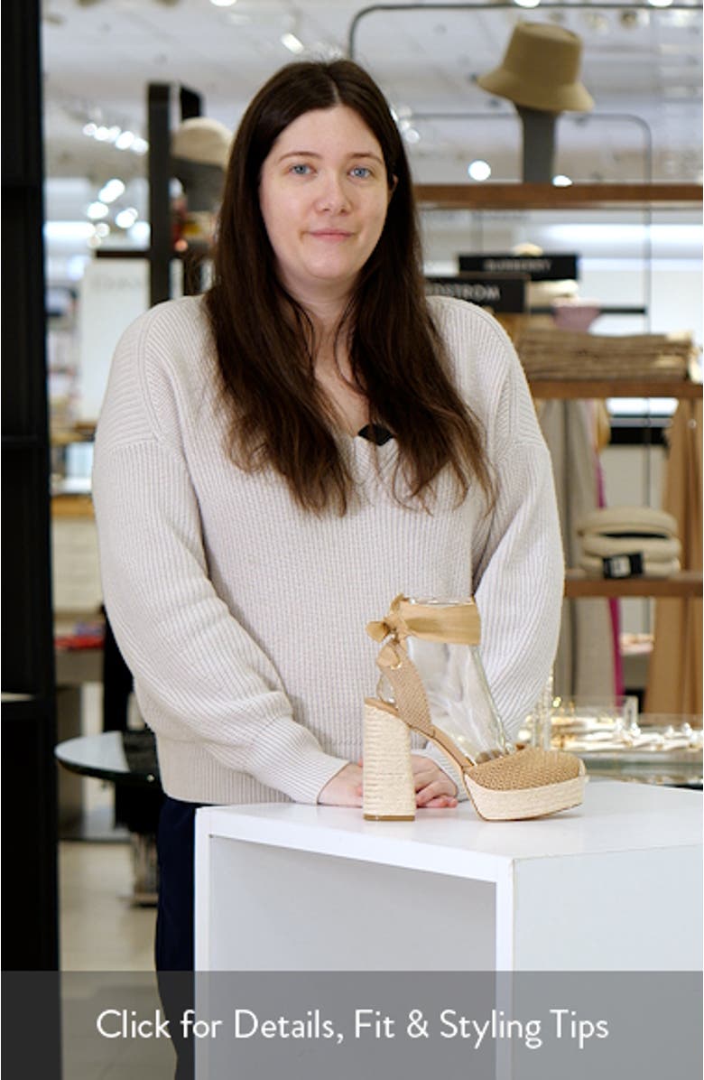 Luvely Ankle Wrap Espadrille Sandal, sales video thumbnail