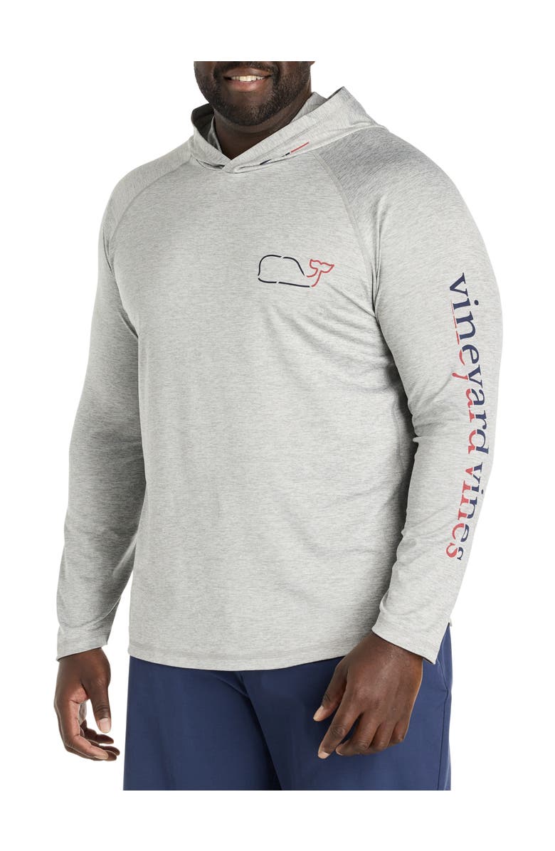 vineyard vines Big & Tall Long-Sleeve Whale Hoodie T-Shirt, Main, color, 