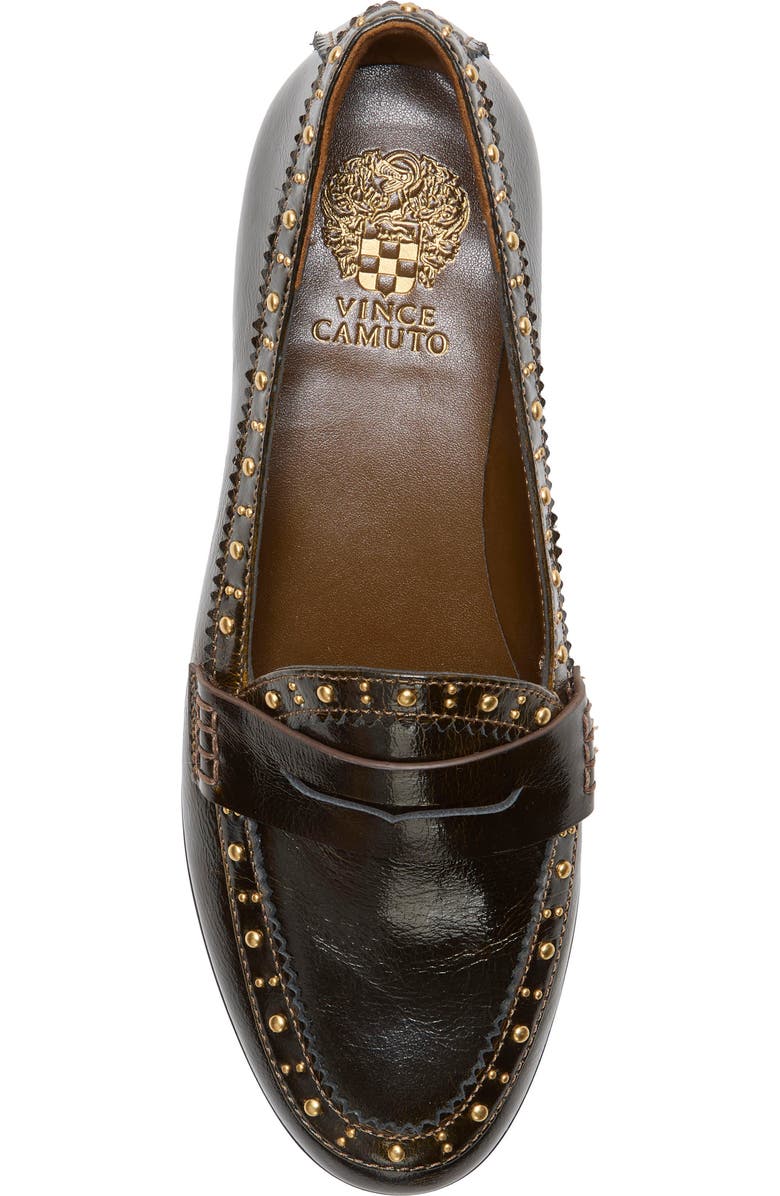 Vince Camuto Camdyn Studded Penny Loafer, Alternate, color, Sigaro