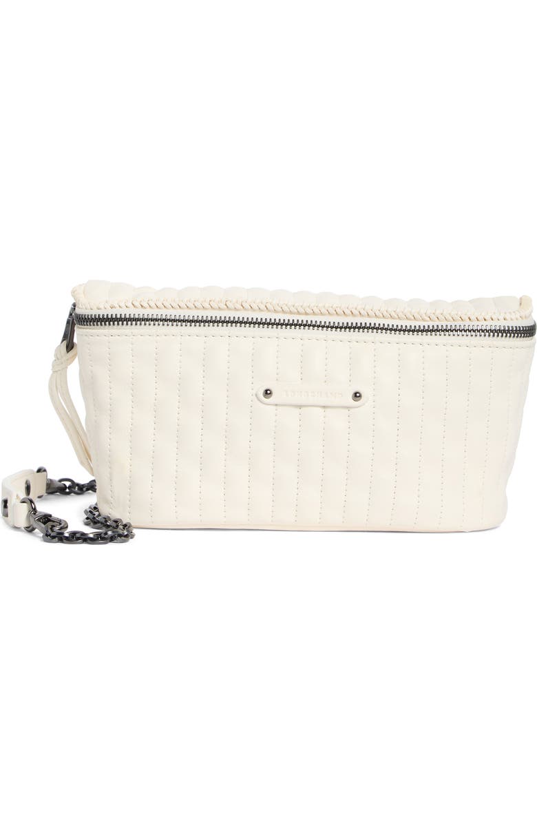 Longchamp Amazone Leather Belt Bag, Main, color, Ecru
