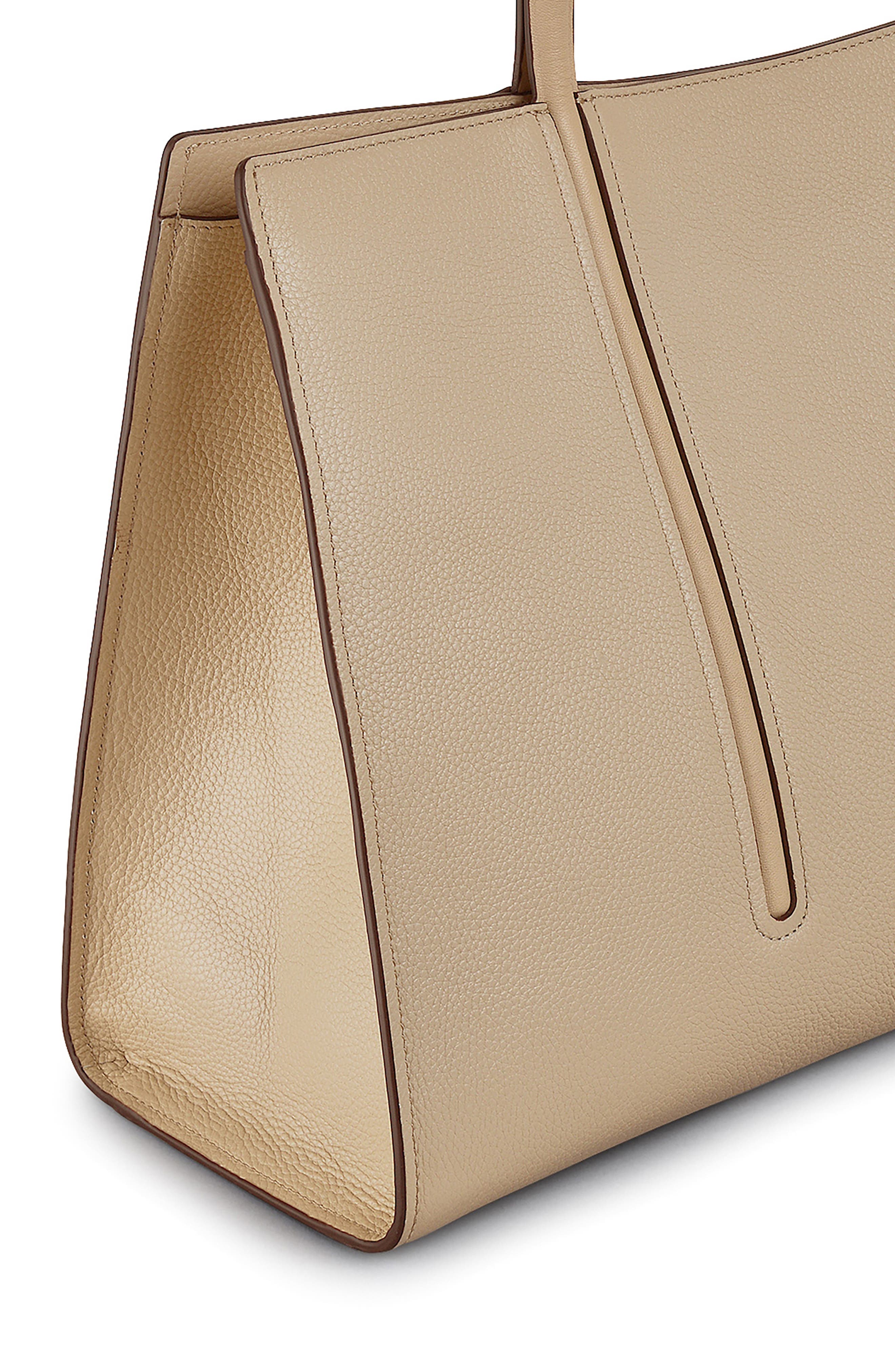 Radley Portland Place Large Open Top Leather Tote, Alternate, color, Stone