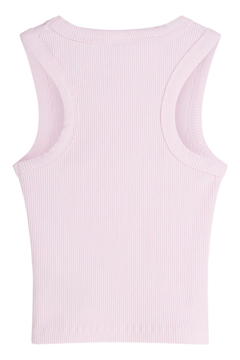Kids' Slim Cotton Rib Tank, Alternate, color, LILAC SNOW