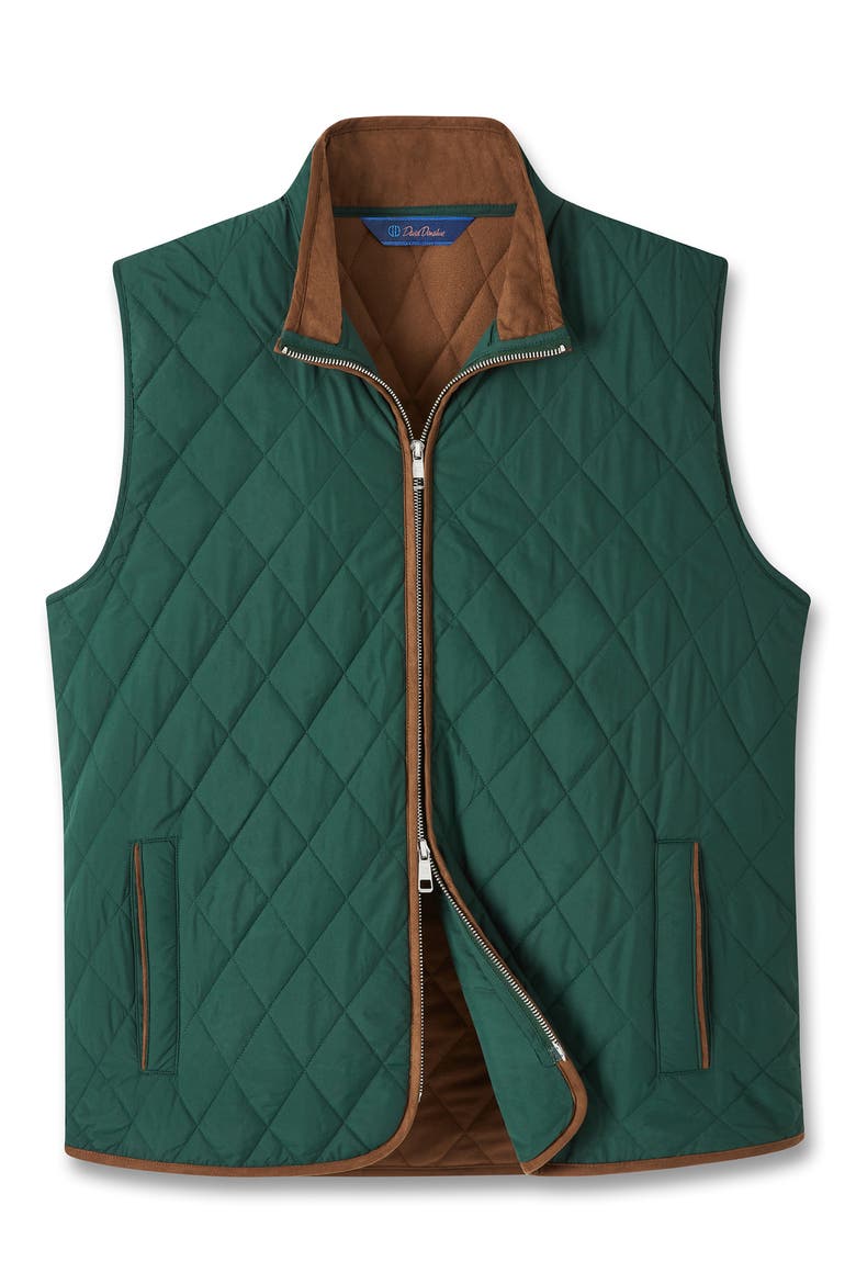 Quilted Vest, Main, color, HUNTER