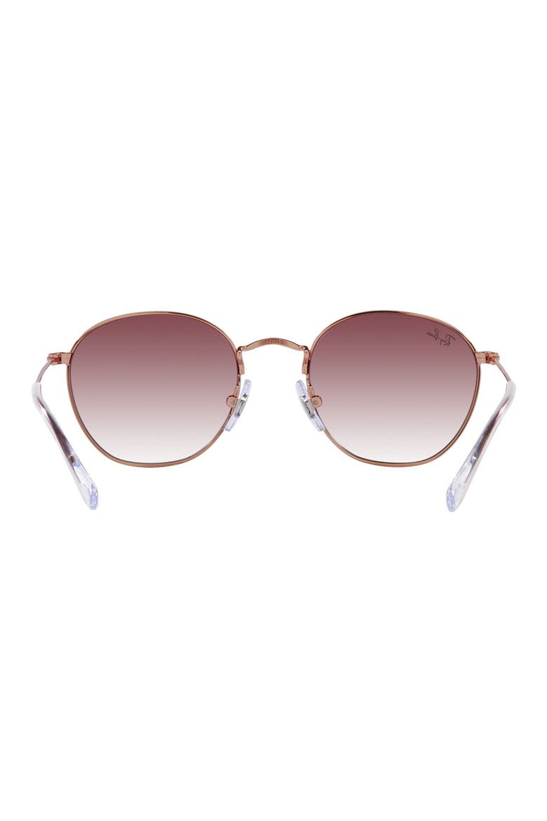 Kids' Rob Junior 48mm Round Sunglasses, Alternate, color, ROSE GOLD