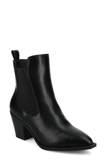 Journee Collection Journee Womens Rosemary Western Chelsea Booties