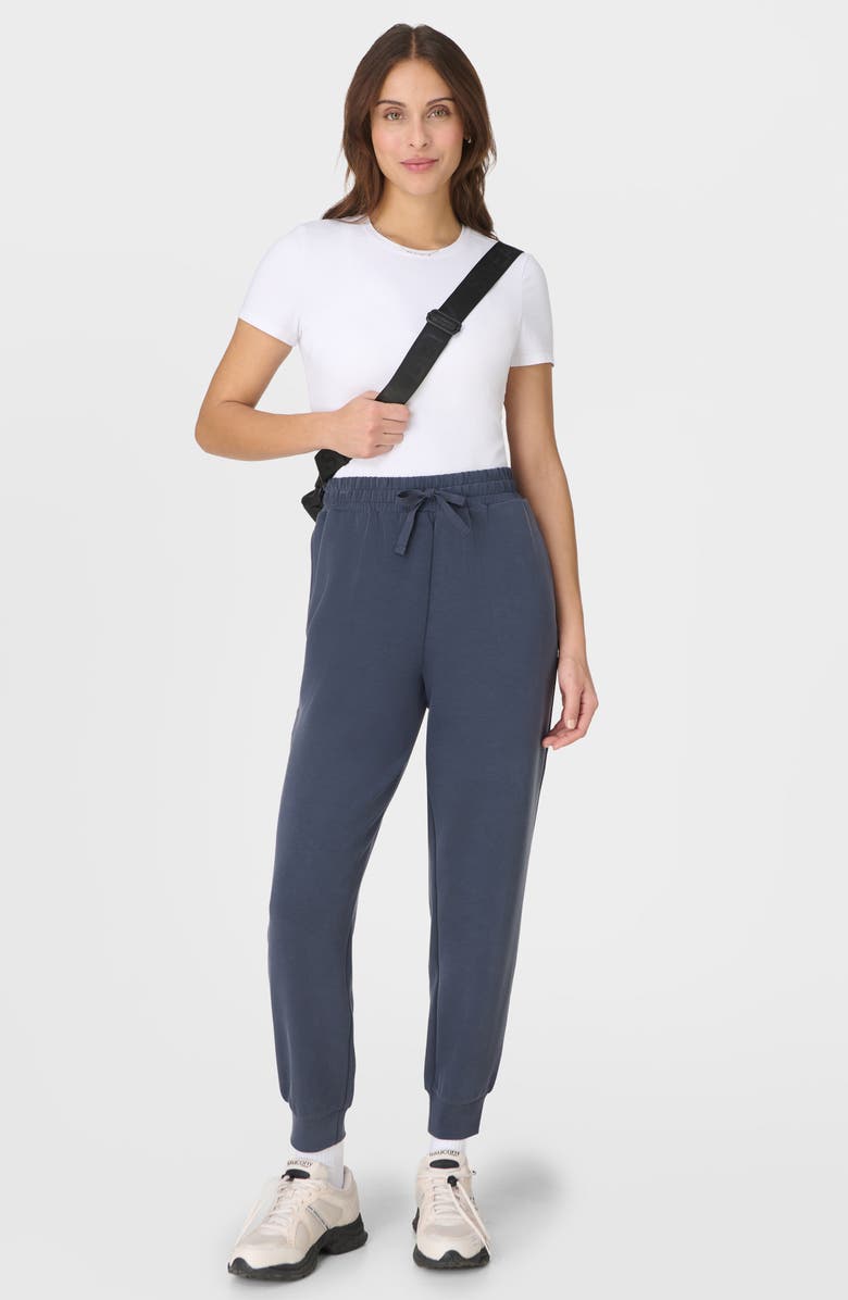 Sweaty Betty Sand Wash Joggers, Alternate, color, French Navy