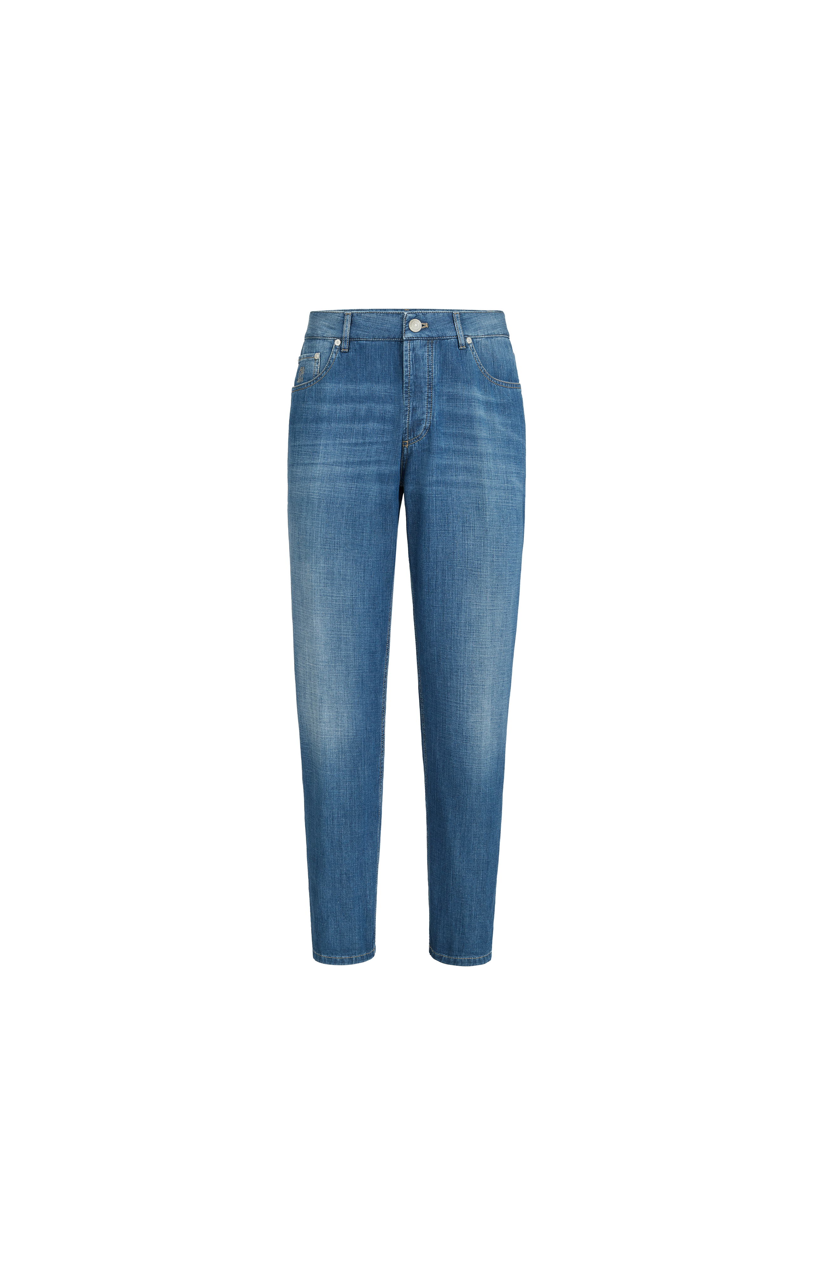Lightweight denim trousers - image 4