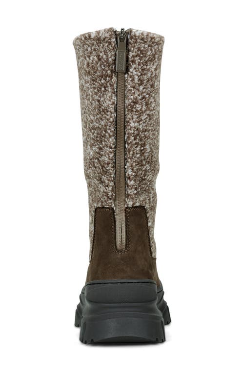 Hunter Tisha Lug Sole Waterproof Snow Boot In Gray