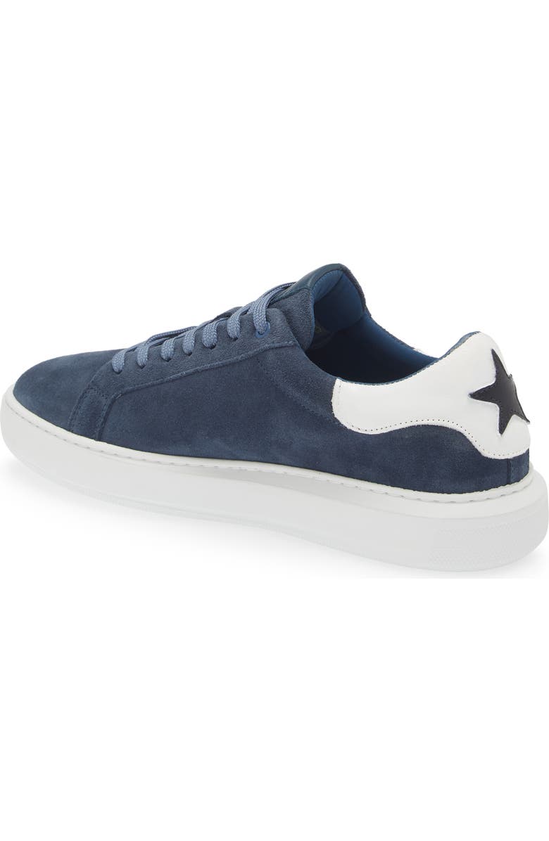 G Brown Puff Low Top Suede Sneaker, Alternate, color, Blue/ White