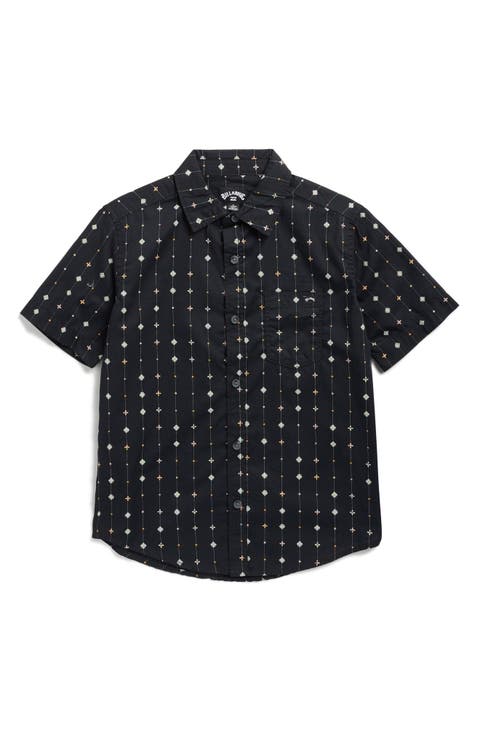 Kids' Sundays Short Sleeve Button-Up Shirt (Big Kid)