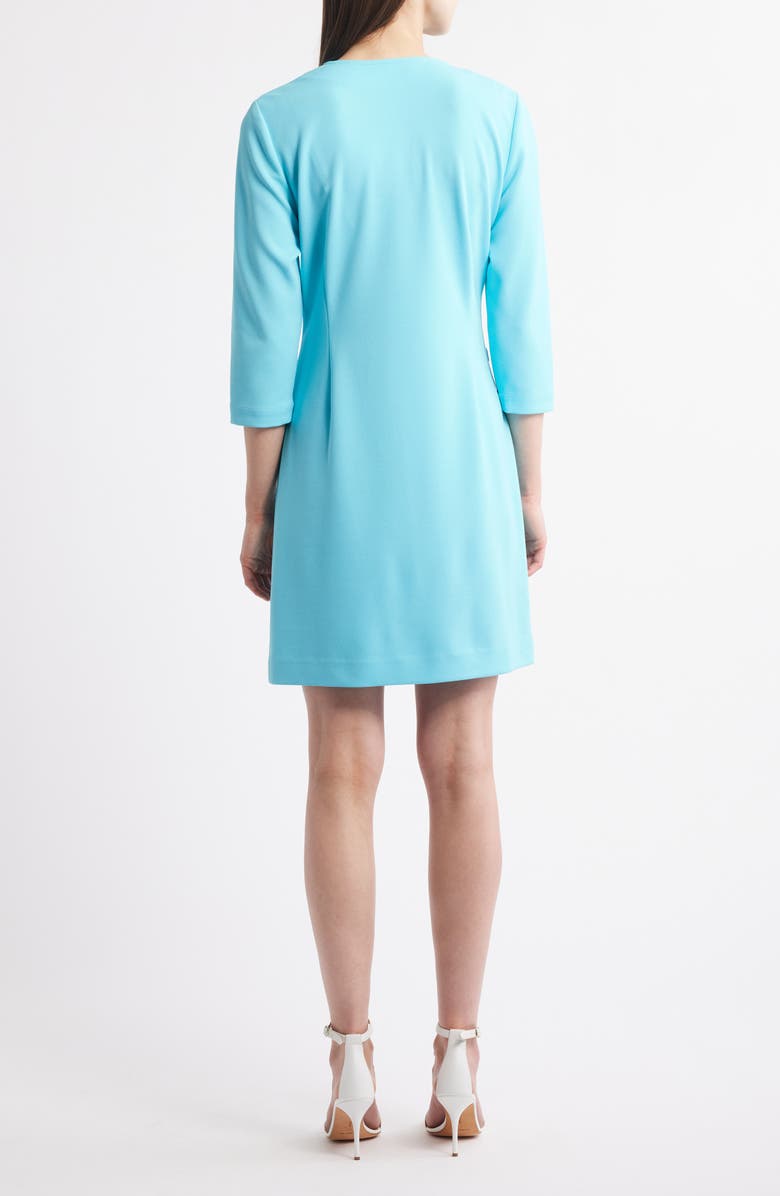 Ming Wang Contrast Panel Sheath Dress, Alternate, color, 