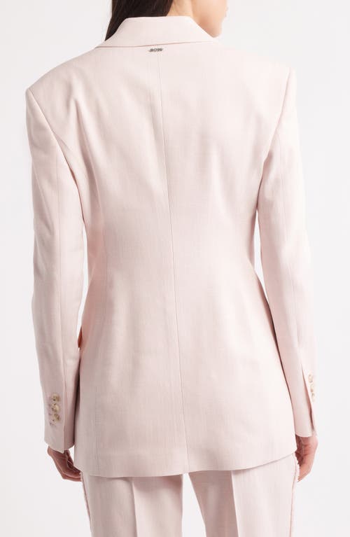 Hugo Boss Boss Jerela Longline Blazer In Crystal Melange