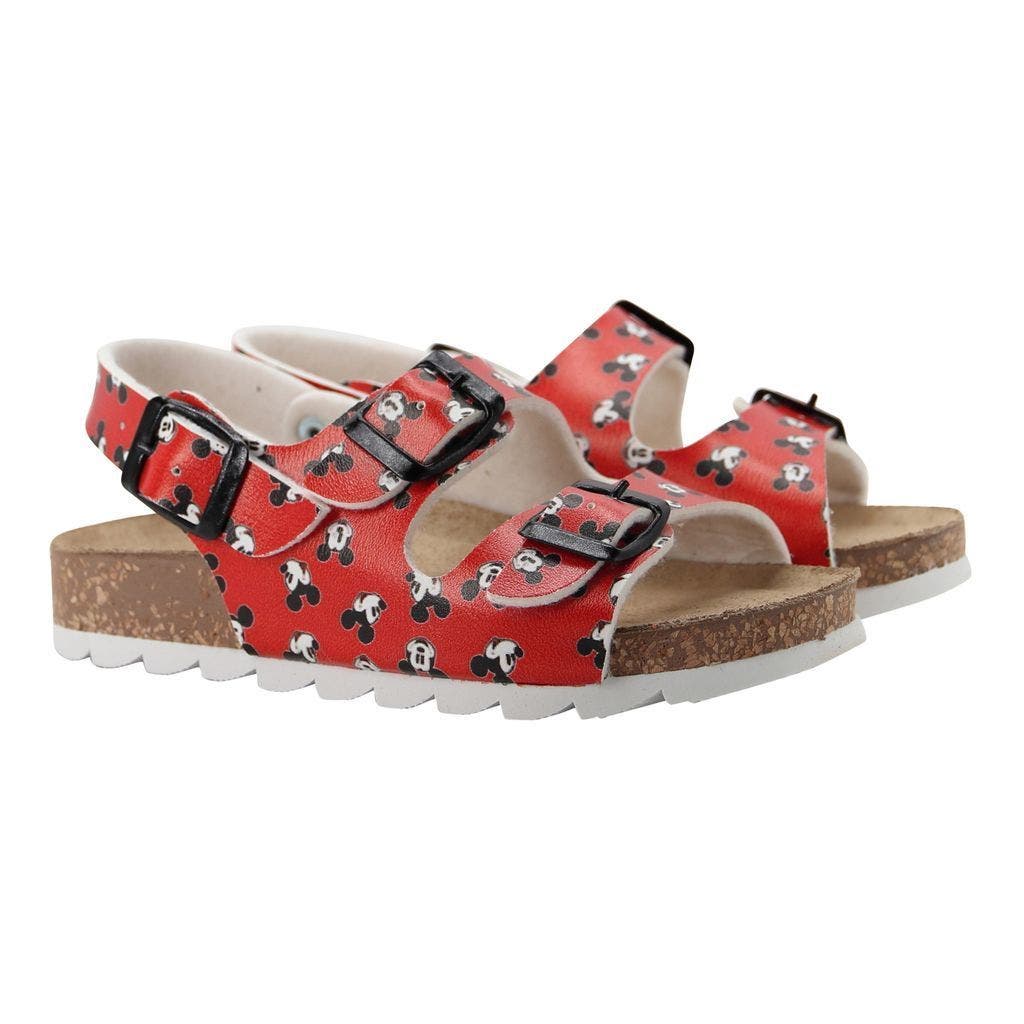 Master of Arts Mini Mickey Print Sandals, Main, color, Red