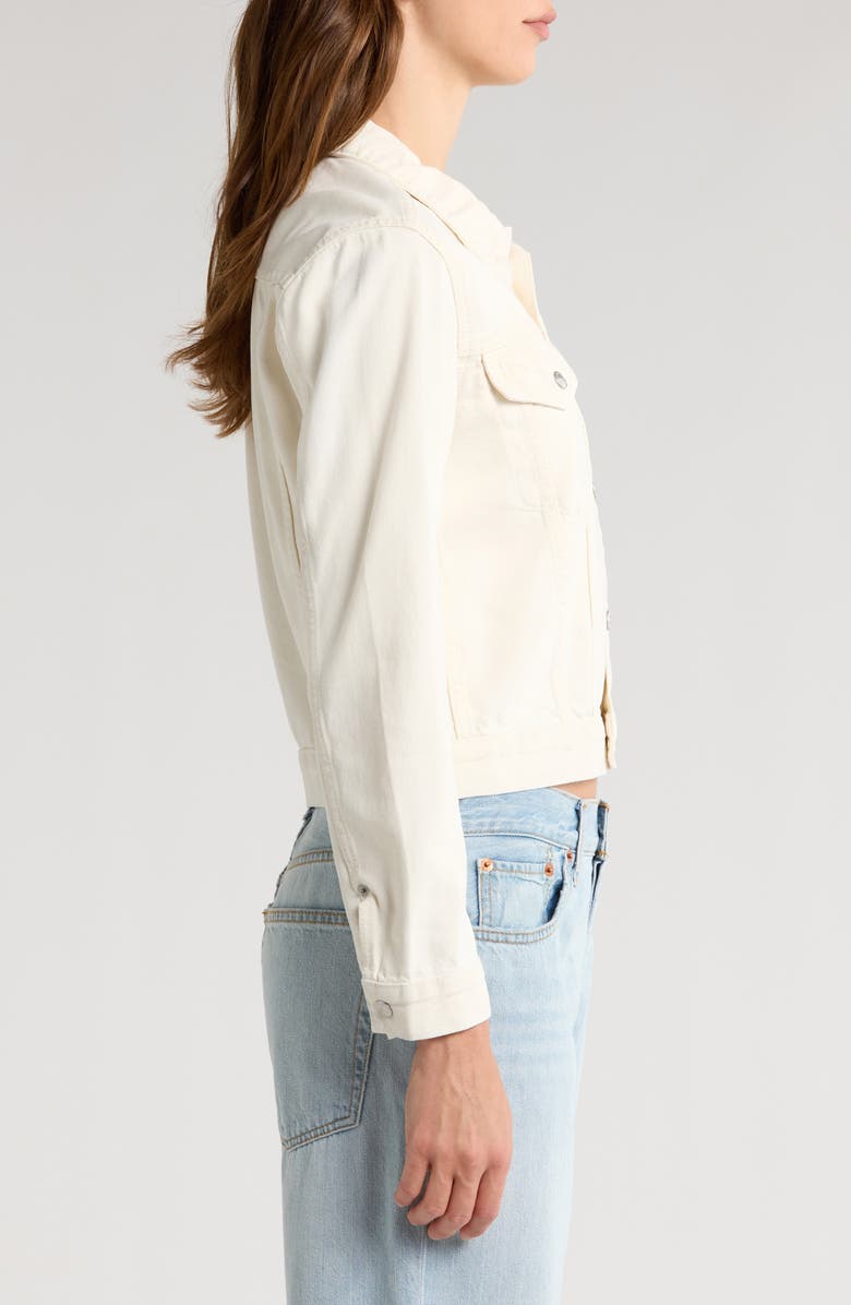 Re/Done Shrunken Denim Trucker Jacket, Alternate, color, 