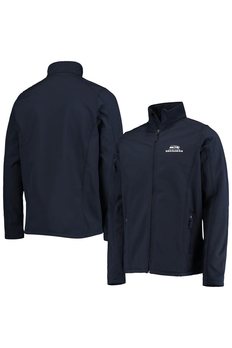 Men's Dunbrooke College Navy Seattle Seahawks Big & Tall Sonoma Softshell Full-Zip Jacket, Main, color, Navy