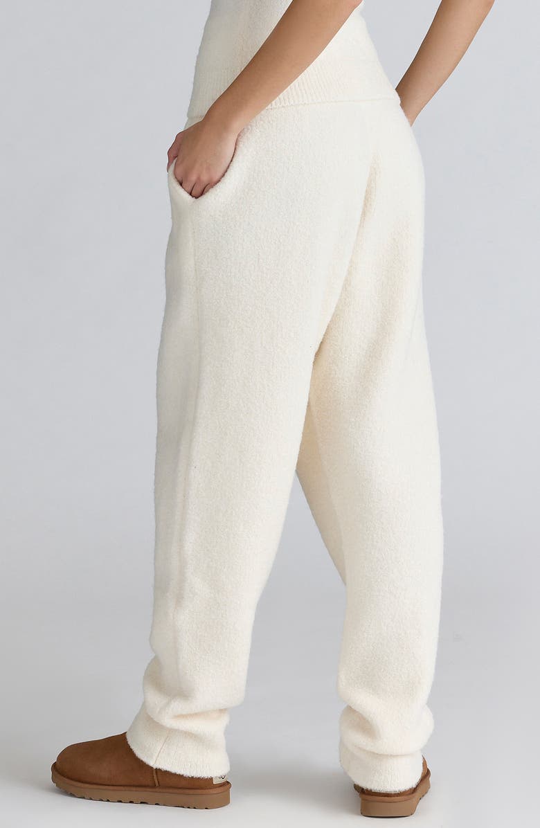 HOUSE OF CB Geena Bouclè Knit Pants, Alternate, color, Ivory