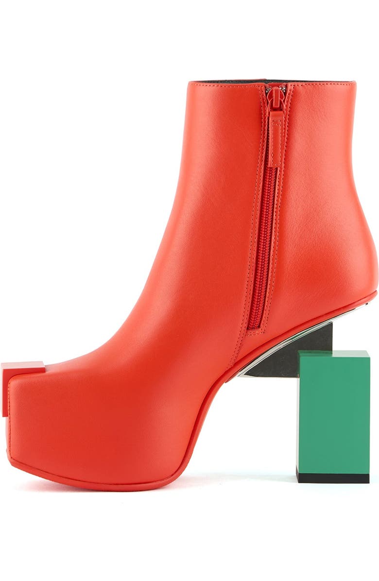 United Nude Cubist Bootie, Alternate, color, Flame Mix