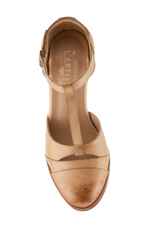 L'artiste By Spring Step Altamira T-strap Pump In Neutral