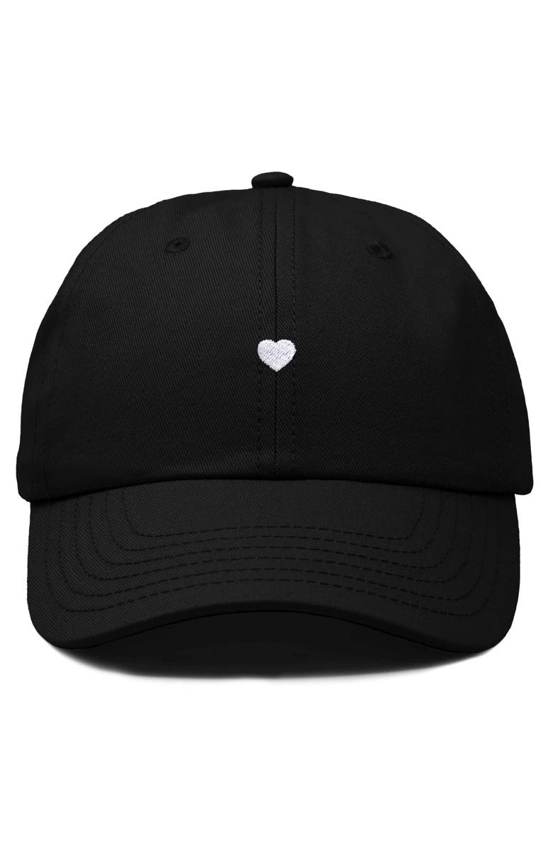Dalix Lil Heart Dad Cap, Main, color, Black