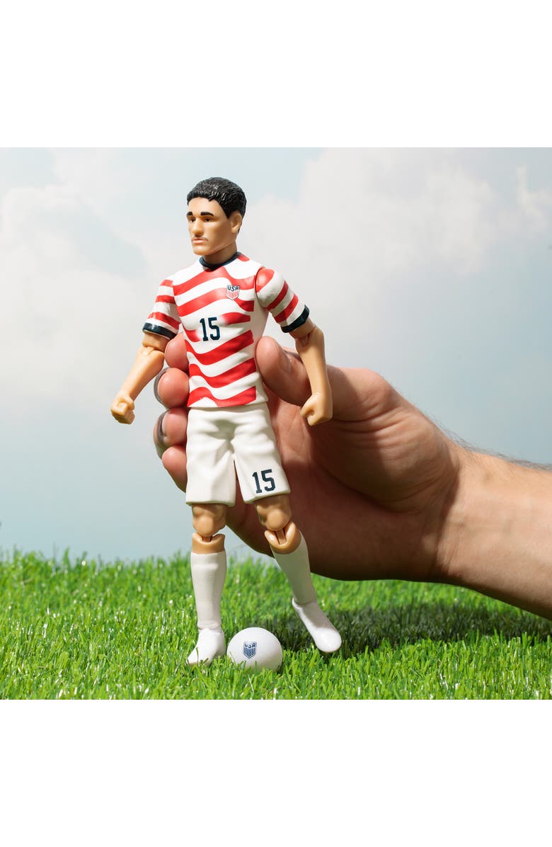 Banbo Toys Sockers 2026 USMNT Johnny Cardoso 8" Collectible Soccer Action Figure, Alternate, color, Red