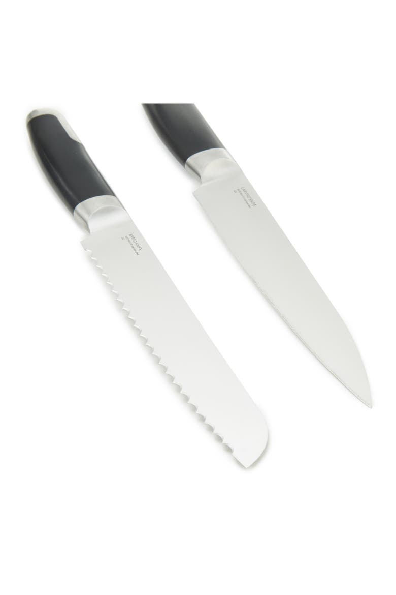 Leo Graphite 3-Piece Knife Set, Alternate, color, BLACK