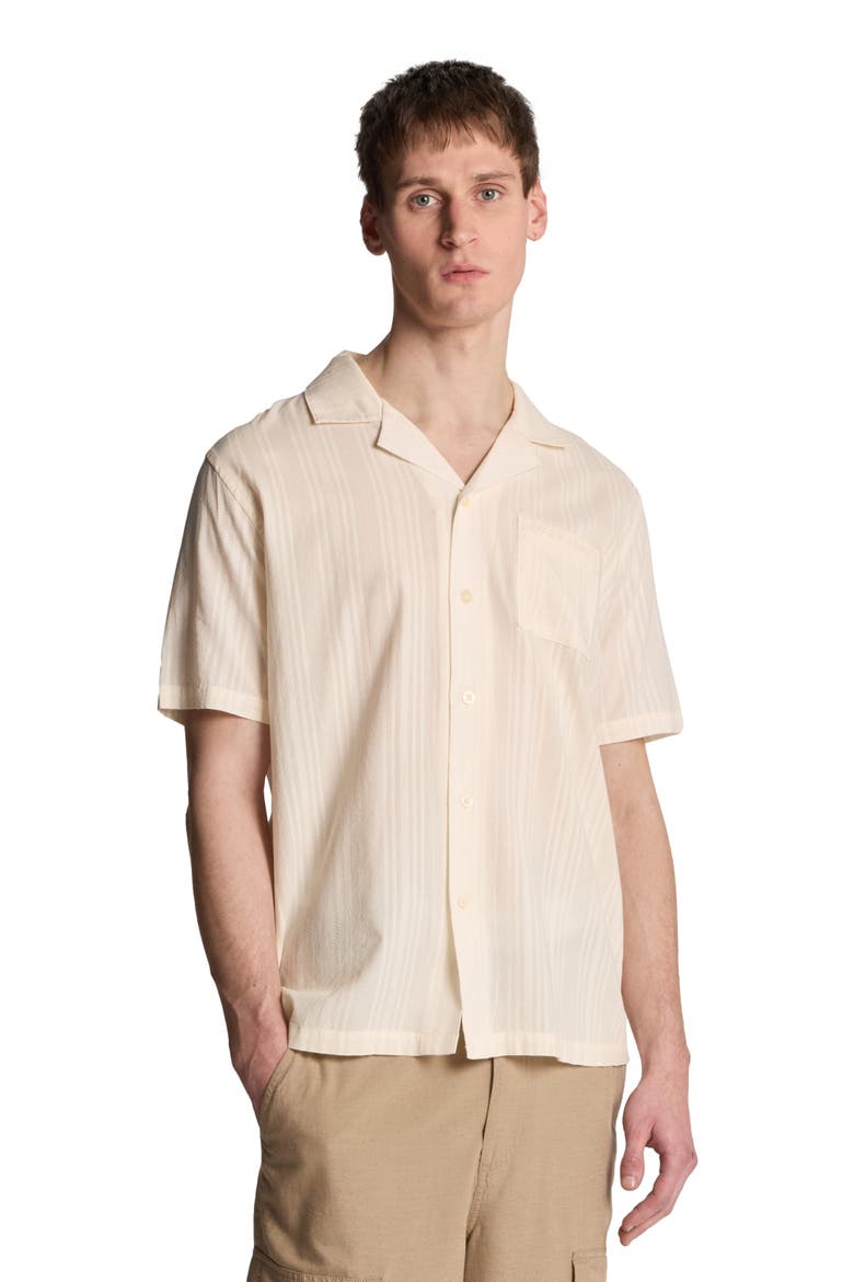 Broderie Resort Shirt, Alternate, color, Natural