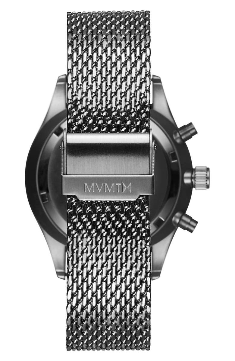MVMT WATCHES MVMT Voyager Chronograph Mesh Strap Watch, 42mm, Alternate, color, 