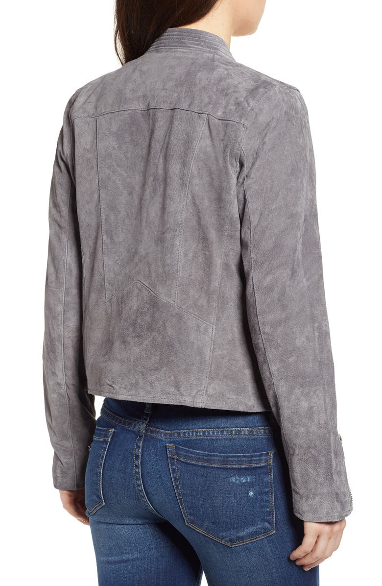 BLANKNYC No Limit Suede Moto Jacket, Alternate, color, 